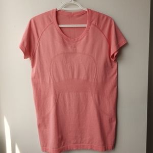 Lululemon Swiftly Tech Running top, peach  Size S?